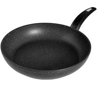 Moneta Hercules Padella Antiaderente Stone, Alluminio Rivestito, Nero, 28 cm