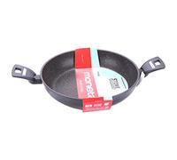 Moneta Hercules Tegame 2 Manici Antiaderente Stone, Alluminio Rivestito, Nero, 28 cm