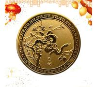 Moneta Lucky 2025 - Serpente Token, moneta commemorativa | Simbolo zodiacale cinese, ricordo artistico con dettagli eleganti durante le celebrazioni di Capodanno, le occasioni di donazione e display d