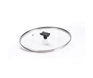 Moneta Nova Coperchio Piatto Bordo in Acciaio Inox, 30 cm
