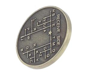 Moneta per Addestramento Al Codice Morse Monete Commemorative del Codice Morse CW Moneta in Codice Telegrafico Morse per Principianti Radioamatori