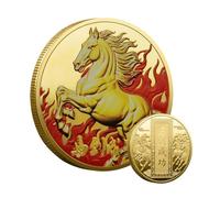 Moneta Per Collezionisti - Anno Cinese Del Cavallo Moneta Da Collezione | Gratta e Compatto per Tutta la Famiglia