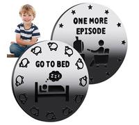 Moneta per prendere decisioni, moneta va a letto, 1 episodio più - decisione dei genitori a doppia faccia 1 tempo di gioco più per il letto divertente del destino, monete nuove, 1 anno
