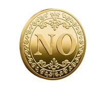 Moneta sì no - divertente strumento decisionale, moneta unica sì o no | moneta decisionale in metallo, moneta fortunata, moneta motivazionale, sì no , ideale per bavagli da ufficio,