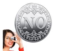 Moneta Sì o No - Moneta Sì No in Metallo, Moneta di Souven, Moneta di scelta Sì o No, Moneta di scelta portatile, Moneta di scelta divertente, Moneta fortunata per amici, Compleanno, Natale