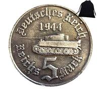 Moneta storica della Germania intagliata a mano SecWorldWar Commemorativa Tedesca vecchia moneta - Moneta europea Mark