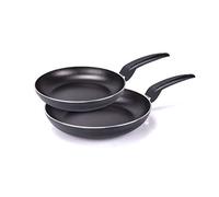 Moneta Stratomax Black Set da 2 Padelle, 24 - 28 cm, Alluminio, Nero