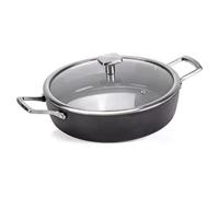 Moneta Tegame Alluminio antiaderente (28cm) con coperchio ARMONIA FINEGRES Nero