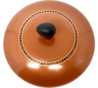 Moneta zecchino, coperchio bombato cm 22 in alluminio