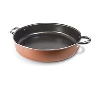 Moneta Zecchino Tegame a 2 manici, Alluminio Alimentare, Marrone, Diametro 36 cm