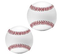 Monetais Confezione da 2 palle da baseball, palle da baseball della Little League per allenamento con cuciture cucite a mano e nucleo riempito in sughero, dimensioni ufficiali per gli allenamenti