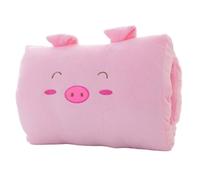 Monetais Cuscino scaldamani Cartone Animato Maiale Custodia scaldamani Cuscino per pisolino Non Elettrico per Gli Elementi Essenziali del Viaggio Invernale