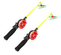 Monetais Mini Canna da Pesca sul Ghiaccio, gamberetti, Granchio, 2 Pezzi, con Mulinello a Clip, Set per Granchio per Piscina per Bambini