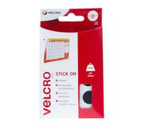 Monete Adesive VELCRO® Brand - 16Mm Nere O Bianche - 16 Set