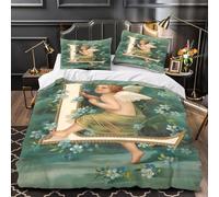 Monete antiche copripiumino Set di biancheria da letto 3 pezzi stampa di 3D con federa con cerniera Collezione di tesori d'epoca Set Di Copripiumino for coppie e adulti Super king（260x220cm）