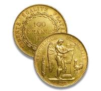Monete antiche francesi, Collezione moneta argento francia, monete d'oro vecchie lire italiane per collezionisti, moneta commemorative antica europee (Lucky Angel Coin 100 fr. gold 1889)