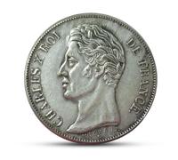 Monete antiche francesi, collezione moneta argento napoleoniche, moneta antica Impero francese, monete vecchie europee, regalo vintage per collezionisti - Charles X 1830
