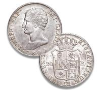 Monete antiche spagnola, collezione moneta antica argento spagna, moneta d'oro vecchie europee per collezionisti, monete commemorative italiane rare (1809 Fernando VII 20 R)