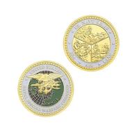 Monete Commemorative, Monete da Sfida Placcate in Oro del Comando Speciale di Guerra Navale degli Stati Uniti, Monete Ricordo dei Navy Seals