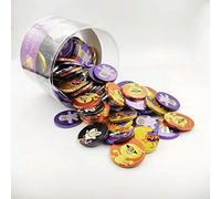 Monete di cioccolato al latte con personaggi di Halloween - 36mm - 110 unità