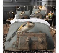 Monete d'oro copripiumino Set di Biancheria da Letto 3 Pezzi stampa 3D con federe per cuscini incluso federe Tema Finanza di Lusso Set Di Copripiumino for adulti e coppie Super king（260x220cm）