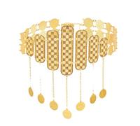 Monete d'oro da donna in metallo danza del ventre catena vita Afghan turco Kurdistan vestito nazionale gioielli per il corpo, Misura unica, Metallo Metallo Esotico