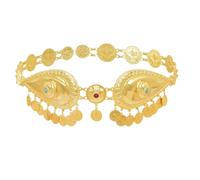 Monete d'oro da donna in metallo danza del ventre catena vita Afghan turco Kurdistan vestito nazionale gioielli per il corpo, Misura unica, Metallo Metallo Esotico