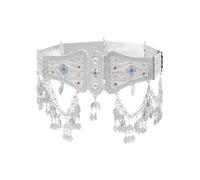 Monete d'oro personalizzate da donna nappa catena vita champagne cristallo strass barba a forma di gioielli per il corpo, Misura unica, Metallo Metallo Esotico