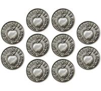 Monete per l'apprezzamento degli insegnanti, confezione da 10 gettoni di gratitudine per educatori, regalo tascabile per insegnante, promemoria per l'eccellenza per donne e uomini