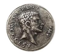 Monete romane antiche, monete argento da collezione romana, moneta antica roma, monete europee vecchie per collezionisti, regali portafortuna (Ancient Rome-Brutus Eid Mar)