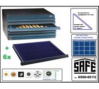 Monete-SAFE-Legno-Elemento d'Arredo-6500-6572-per-72 Square Capsule 50x50mm