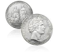Monete tedesche seconda guerra, Moneta antica Germania, moneta argento antica da collezione, collezionisti monete oro antiche italiane europee, regali vintage (1832 Bayern Ludwig I)