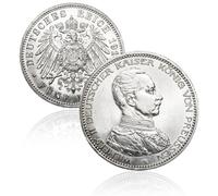 Monete tedesche seconda guerra, Moneta antica Germania, moneta argento antica da collezione, collezionisti monete oro antiche italiane europee, regali vintage (1914 Wilhelm II 5M)