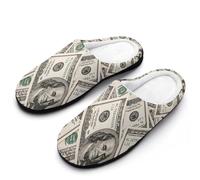 Money American Cento Dollar Bills Pantofole da uomo per interni ed esterni senza lacci con suola in gomma, Stile:, 47 1/3 EU