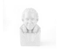 Money Box Mozart - Salvadanaio a forma di busto in resina, 14,5 cm, colore: Bianco