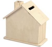 Money Box, size 10,1x10x5,4 cm, plywood, 1pc