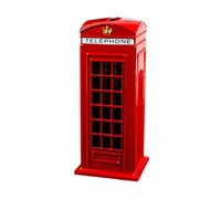 Money Boxes Grande Salvadanaio a Forma di Cabina Telefonica Rossa, Souvenir di Londra, Realizzato in Metallo Pressofuso