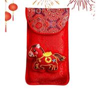 Money Envelopes,Embroidery Design | 8.5x10.5cm/7.28x4.13 Inches Chinese Traditional Money Red Envelope Pockets - For Men Women Boys Girls Youth Teens Spring Festival Marriage Engagement Birthday