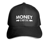 Money Is Not Evil Cappello Trucker Trendy Cappello Unisex Moda Cappellino da Baseball per Ciclismo Pesca Amico