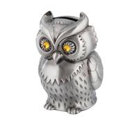 Money Jar, Metal Owl Shape Savings Bank, Decorative Coin Holder, Allowance Organizer, Durevole Secure Storage Design, Coin Container per Adulti Desk Living Room Office Home