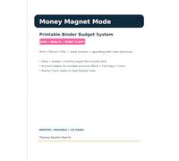 Money Magnet Mode: Printable Binder Budget System: Print • Punch • File - Daily, Weekly & Monthly Money Trackers + Reality Check Tables