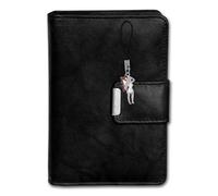 Money Maker Blocco RFID Portamonete Donna In Pelle Nera OPJ701S 9x13x3cm