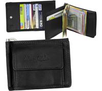 Money Maker Dollarclip Portamonete Clip Soldi RFID Nero Marrone Tan