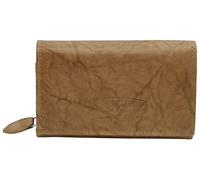 Money Maker - Portafoglio da donna in pelle - molto spazio - Grande portafoglio con protezione RFID - Beige-tan