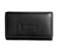 Money Maker Portamonete Donna RFID In Pelle Nera 13,5x10x4cm OPJ702S