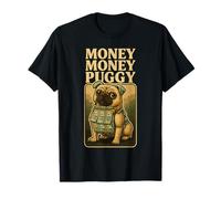 Money Money Puggy - Divertente Cane Carlino Brainrot Meme Teen Kids Maglietta