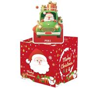 Money Pull Box with 50 Transparent Bags, 4.72x4.72x4.72in Fun Cash Giveaway Game for Holiday Parties, Weddings, Birthdays, Thanksgiving, Family & Friends Gatherings, Interactive Entertaining