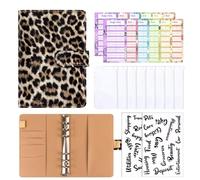 Money Saver Book, Savings Challenges Book, Flexible Unique Budget Planner, Savings Planner with Envelope for Fun and Easy Way to Save Money Pu Leather, Pvc, Plush, 13,5 x 18,8 cm