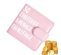Money Saving Binder, Budget Envelope Organizer System, 30 Piece PU Waterproof Cash Storage Book, Magnetic Buckle Finance Planner Kit, Saving Challenge Tracker Use, Office School Travel Budgeting