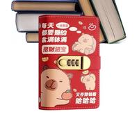 Money Saving Binder - Capybara Bill Storage Notebook With Lock | Banknote Storage Binder For Freelancers Graduates Students Beginners Couples Adults Home Office